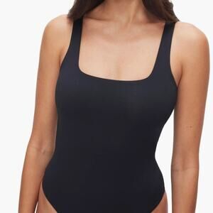 New Good American Black Modern Tank Ribbed Bodysuit Women's size L (3)